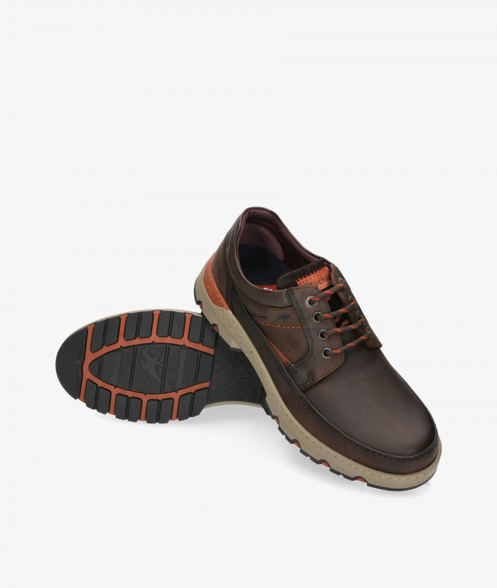 Zapatos casual Fluchos F1843 en nobuck marrón Zapatos casual Fluchos F1843 en nobuck marrón
