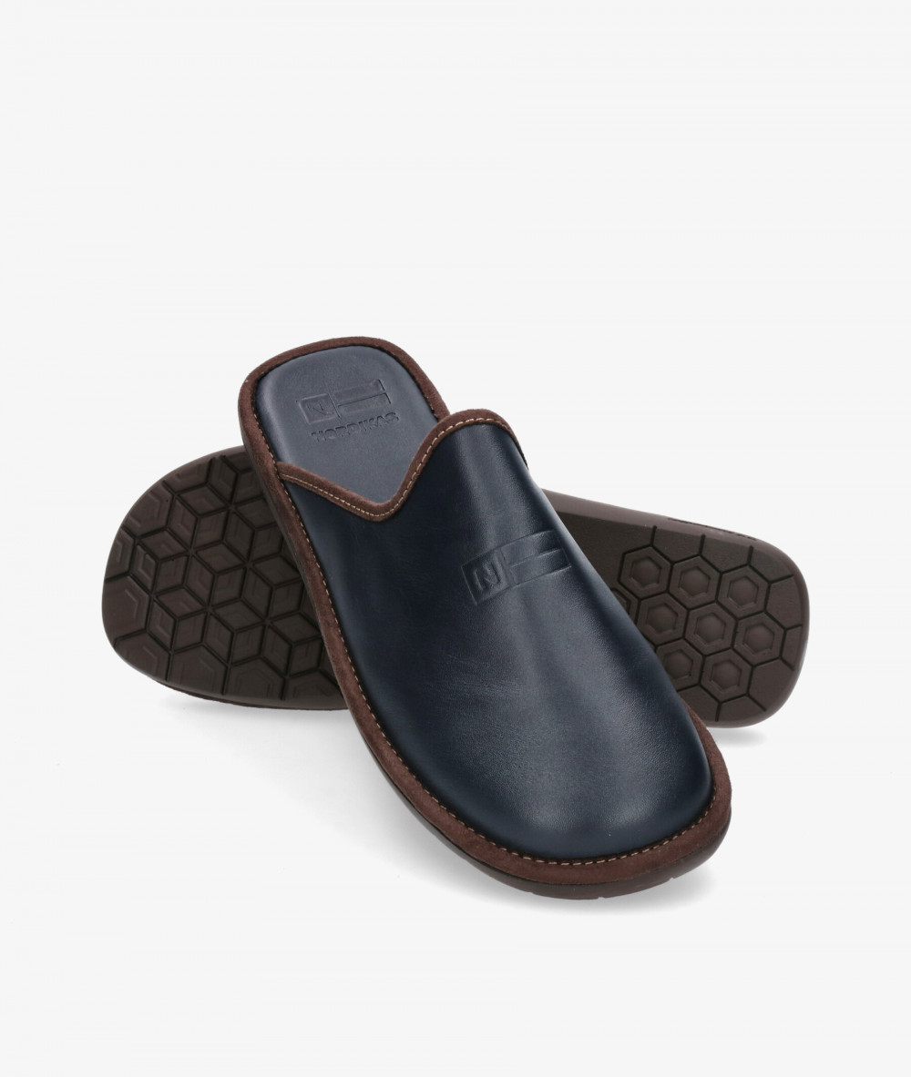 Zapatillas de casa Nordikas  188/F en azul marino Zapatillas de casa Nordikas  188/F en azul marino