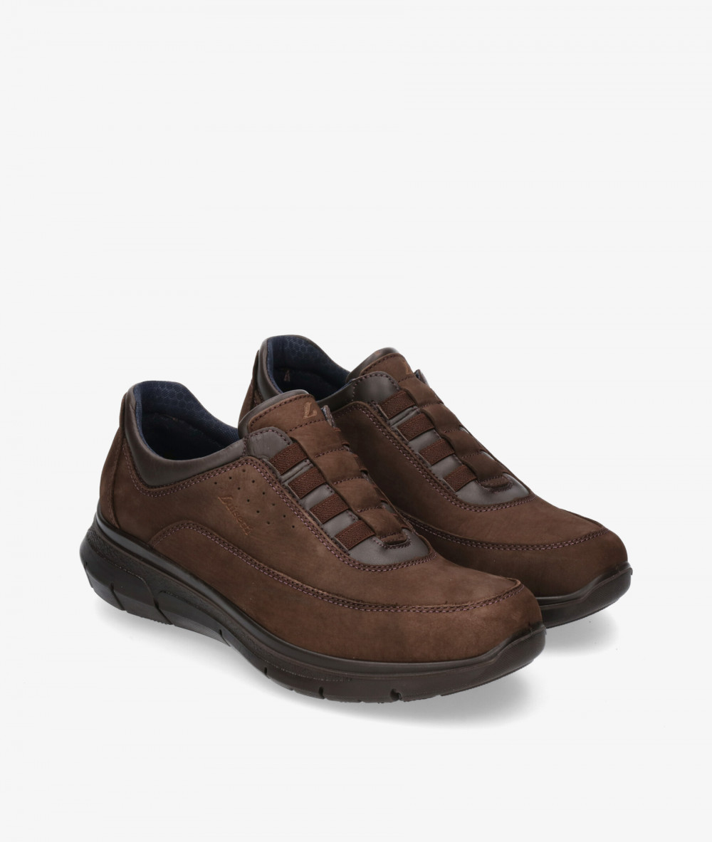 Zapatos casual LUISETTI 36101 NO en nobuck marrón Zapatos casual LUISETTI 36101 NO en nobuck marrón