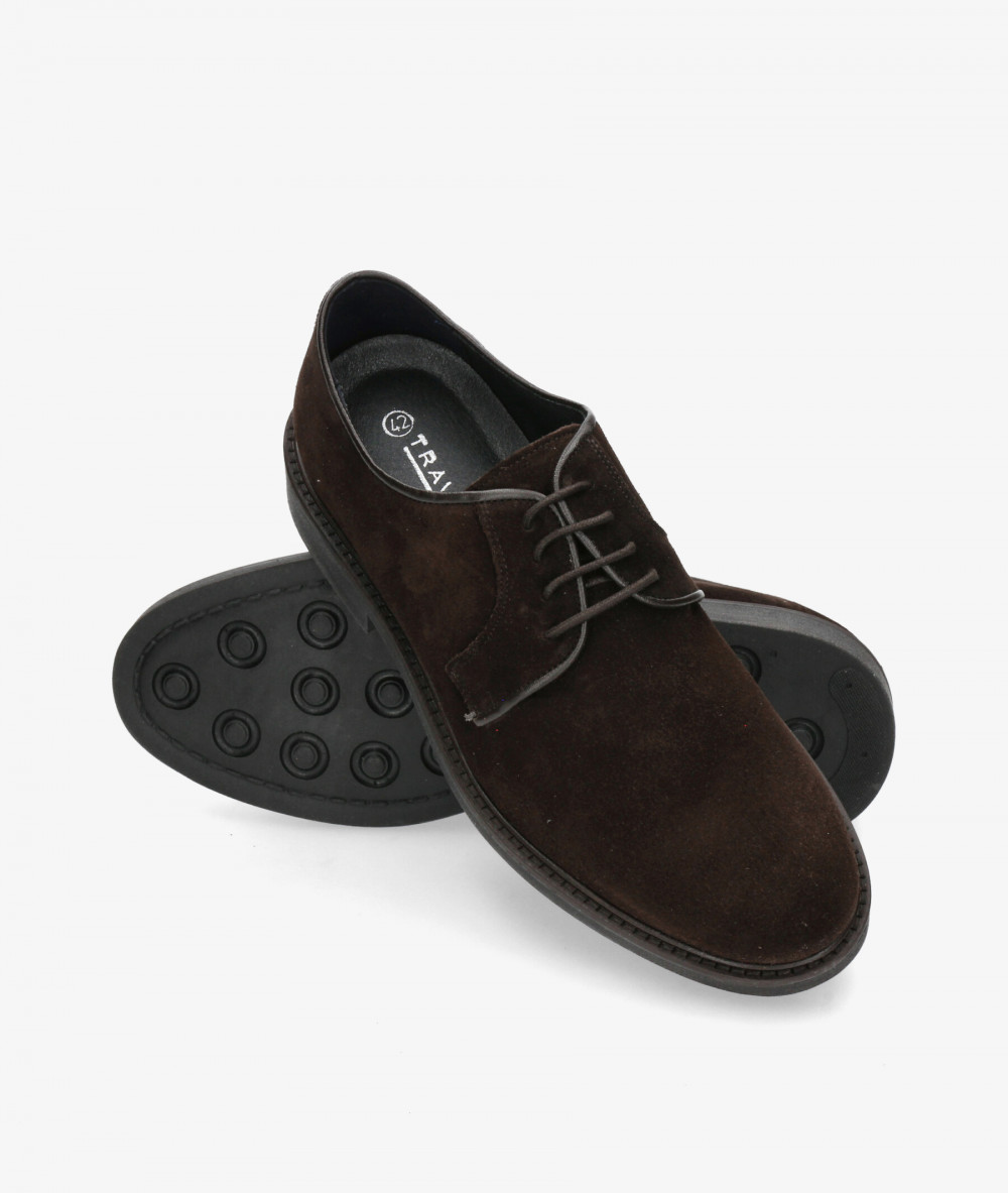Zapatos de vestir Traveris 28751 en serraje marrón Zapatos de vestir Traveris 28751 en serraje marrón