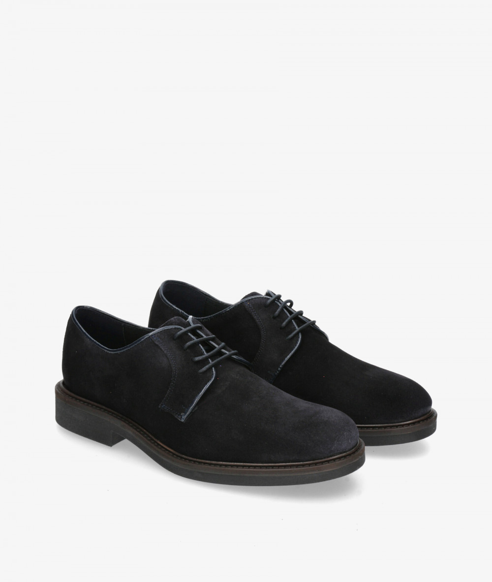 Zapatos de vestir Traveris 28751 en serraje azul Zapatos de vestir Traveris 28751 en serraje azul