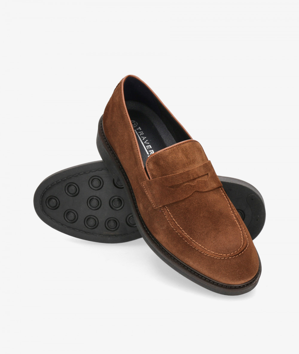 Zapatos de vestir Traveris 28092 en serraje marrón Zapatos de vestir Traveris 28092 en serraje marrón