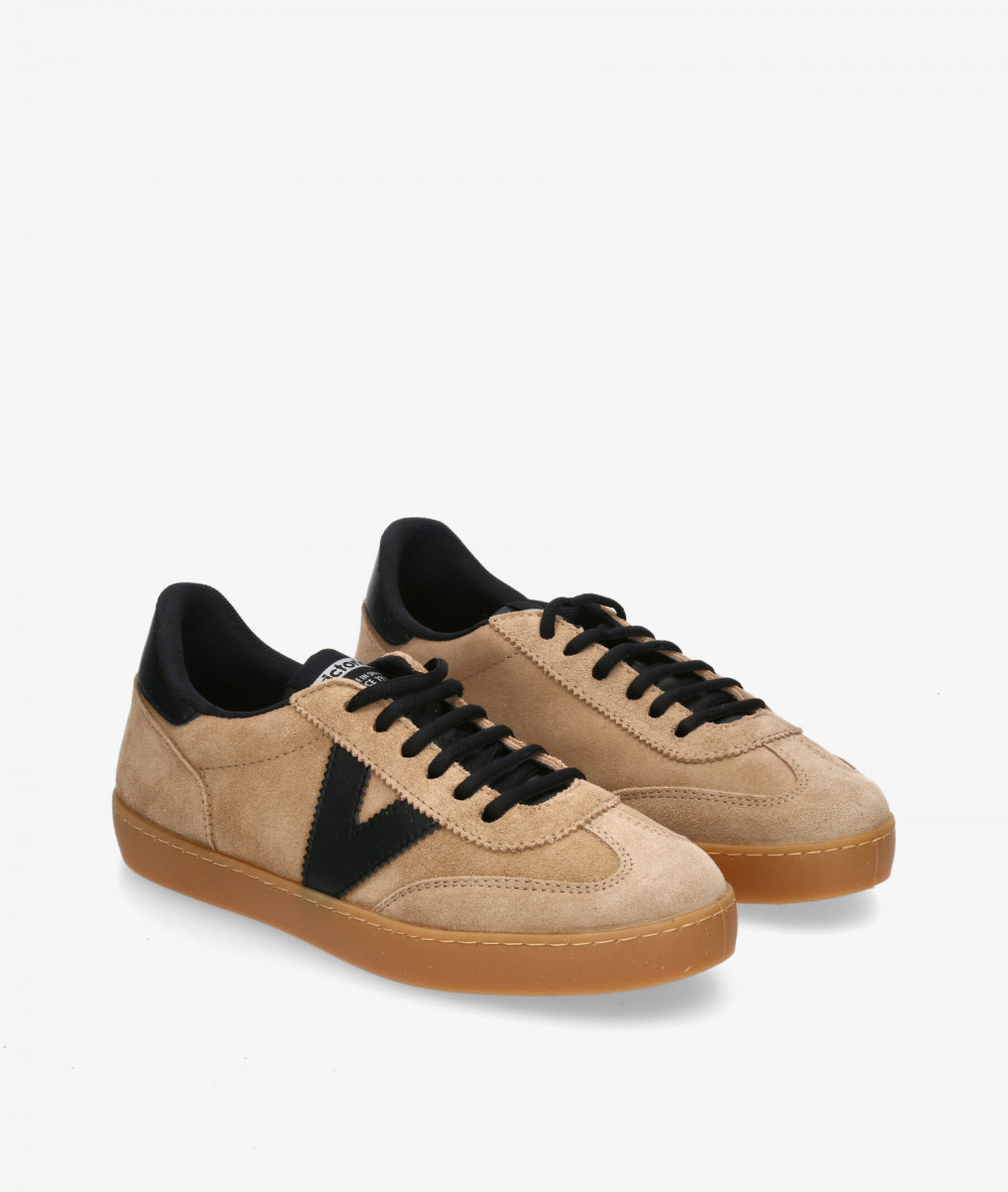 Deportivos Victoria  1126219 en serraje taupe Deportivos Victoria  1126219 en serraje taupe