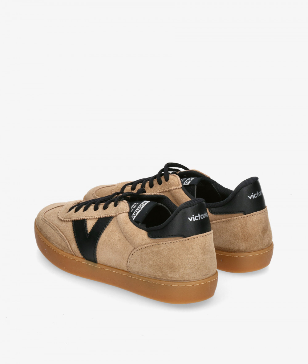 Deportivos Victoria  1126219 en serraje taupe Deportivos Victoria  1126219 en serraje taupe