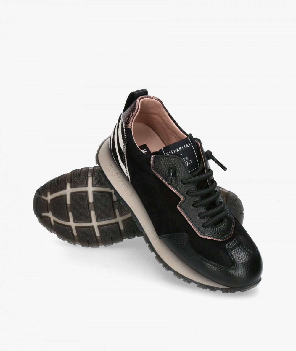 Deportivos Hispanitas  ZHI254312 en negro Deportivos Hispanitas  ZHI254312 en negro