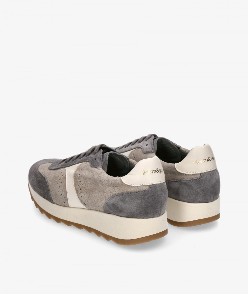 Deportivos bloom&you  ONA en serraje gris Deportivos bloom&you  ONA en serraje gris
