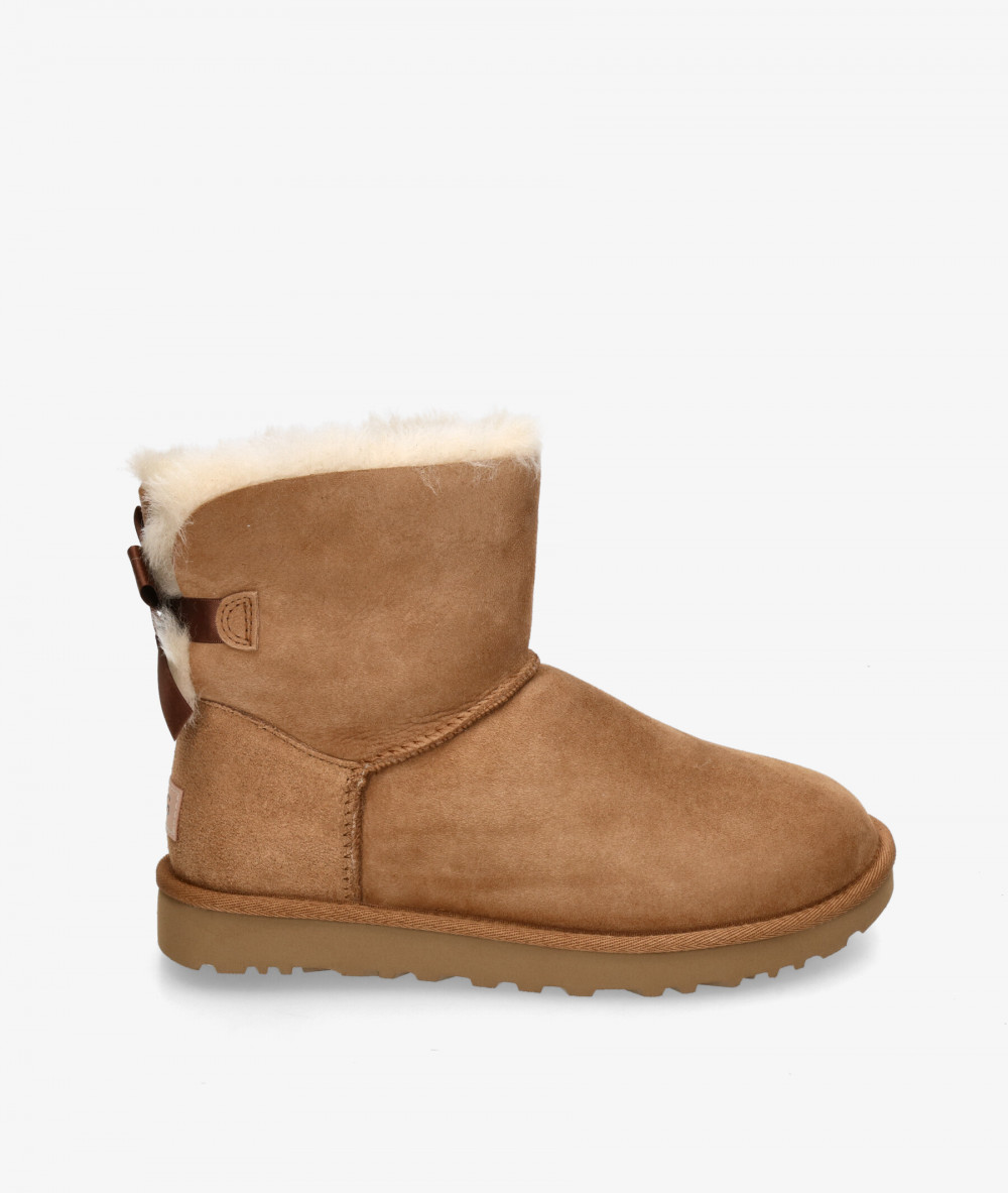 Botas UGG  MINI BAILEY BOW  en cuero Botas UGG  MINI BAILEY BOW  en cuero