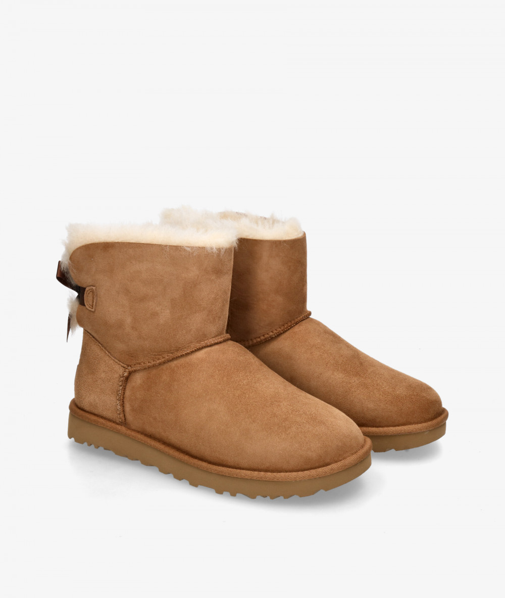 Botas UGG  MINI BAILEY BOW  en cuero Botas UGG  MINI BAILEY BOW  en cuero