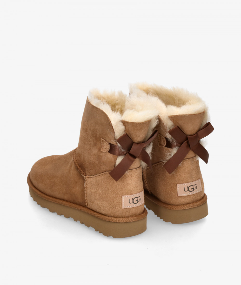 Botas UGG  MINI BAILEY BOW  en cuero Botas UGG  MINI BAILEY BOW  en cuero