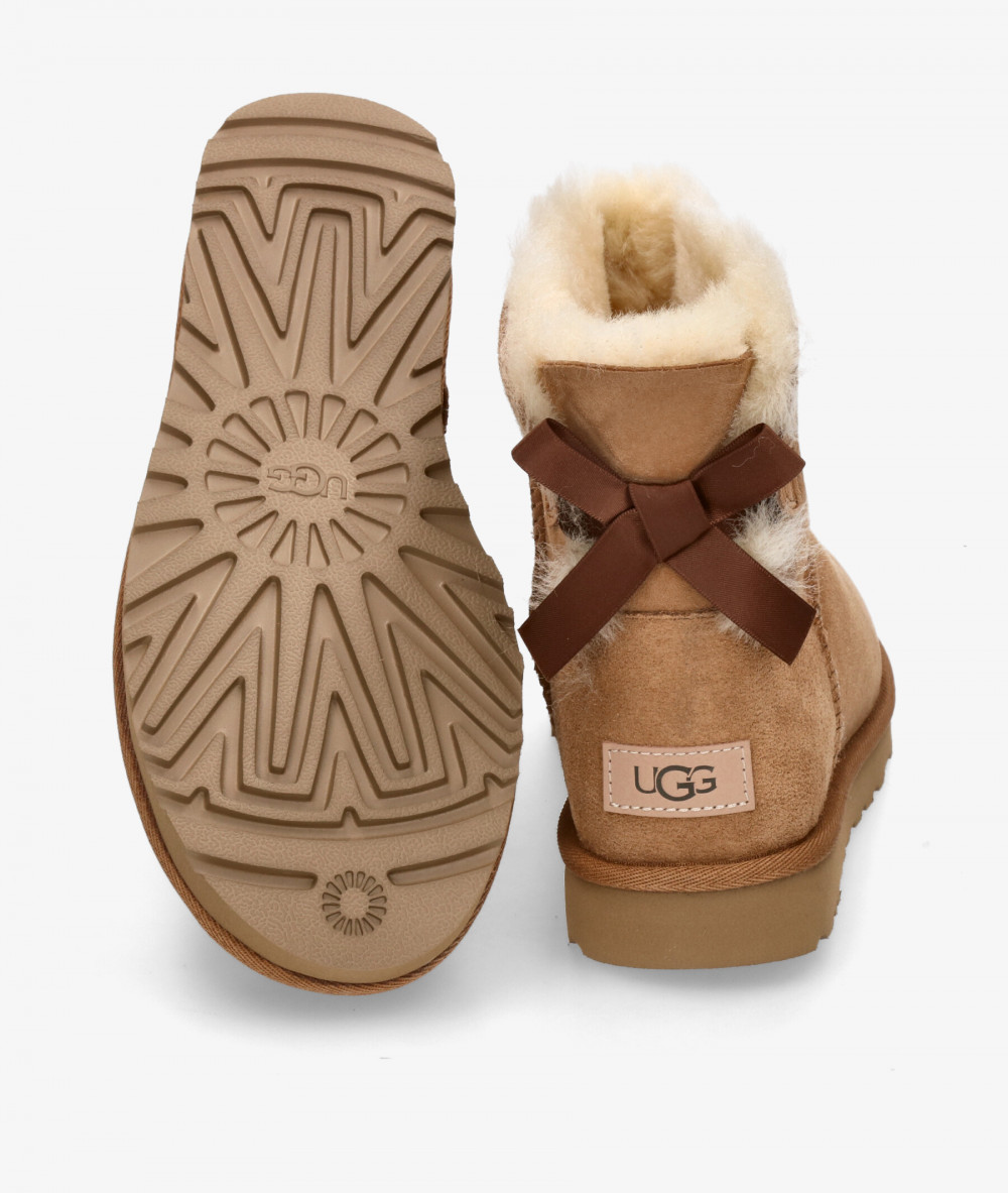 Botas UGG  MINI BAILEY BOW  en cuero Botas UGG  MINI BAILEY BOW  en cuero
