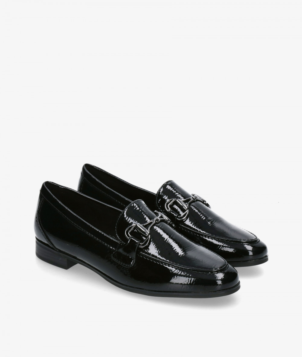 Mocasines MARCO TOZZI 2-24248-25 en charol negro Mocasines MARCO TOZZI 2-24248-25 en charol negro