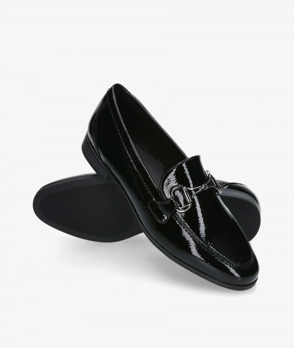 Mocasines MARCO TOZZI 2-24248-25 en charol negro Mocasines MARCO TOZZI 2-24248-25 en charol negro