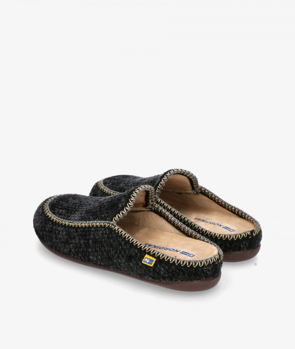 Zapatillas de casa Nordikas  2195 en negro Zapatillas de casa Nordikas  2195 en negro
