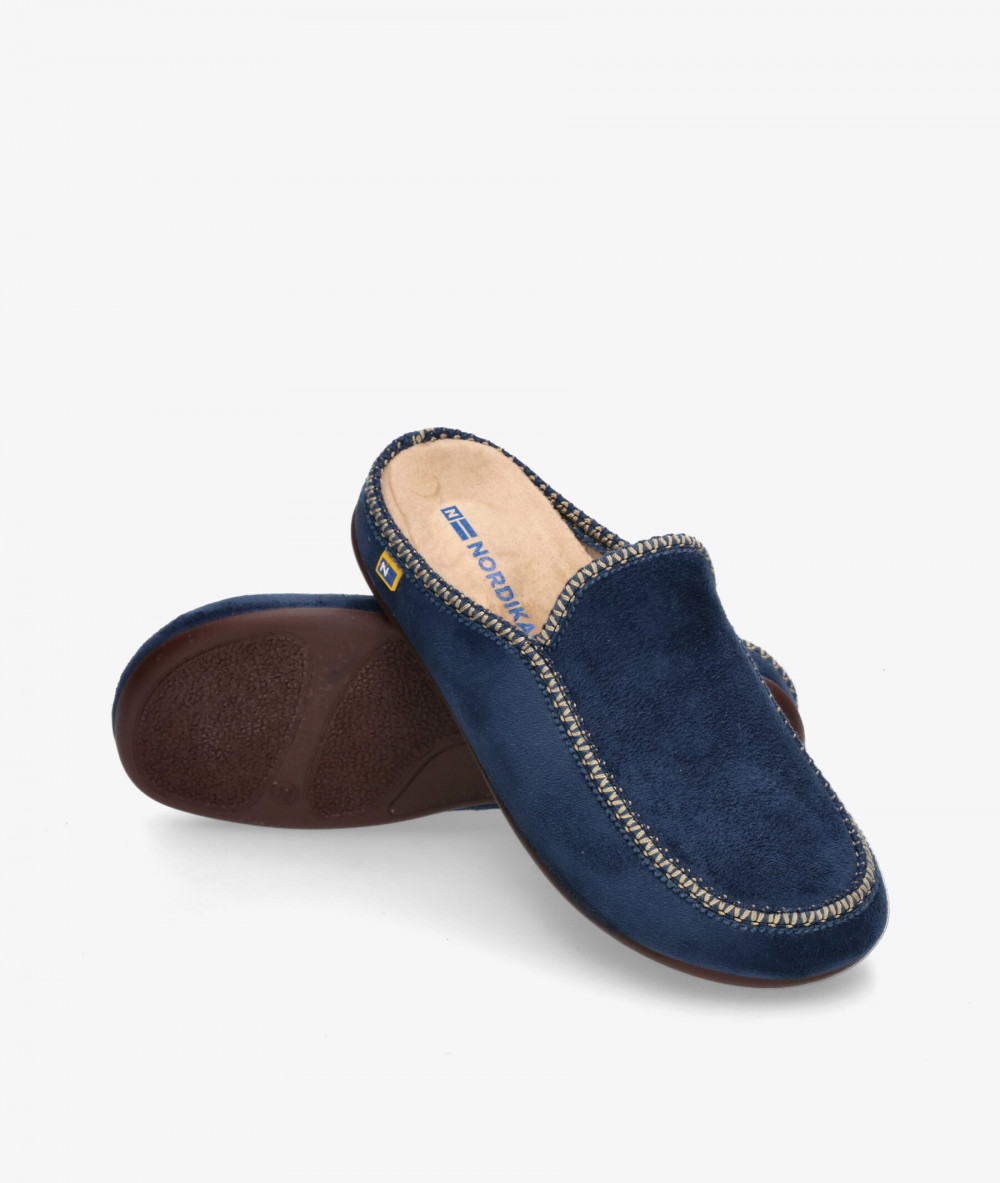 Zapatillas de casa Nordikas  2195 en azul marino Zapatillas de casa Nordikas  2195 en azul marino
