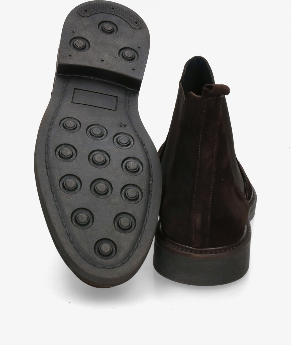 Traveris Boots  28969 in brown split suede