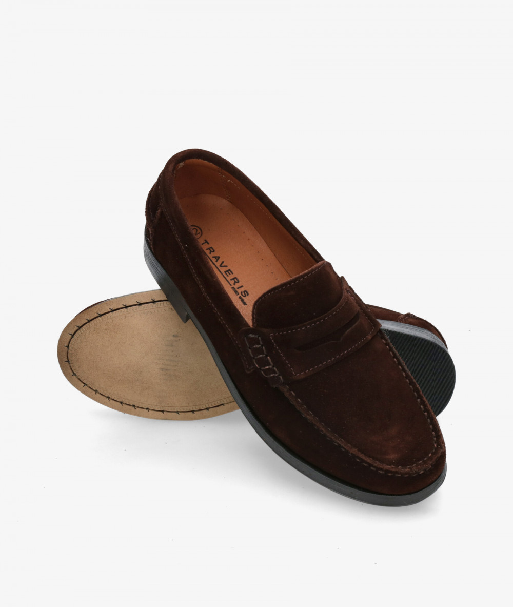 Zapatos de vestir Traveris 93000 en serraje marrón Zapatos de vestir Traveris 93000 en serraje marrón