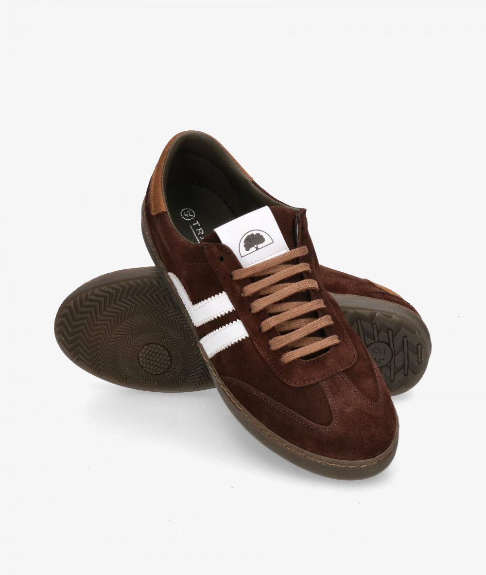 Traveris Sneakers  84896 in brown split suede Traveris Sneakers  84896 in brown split suede