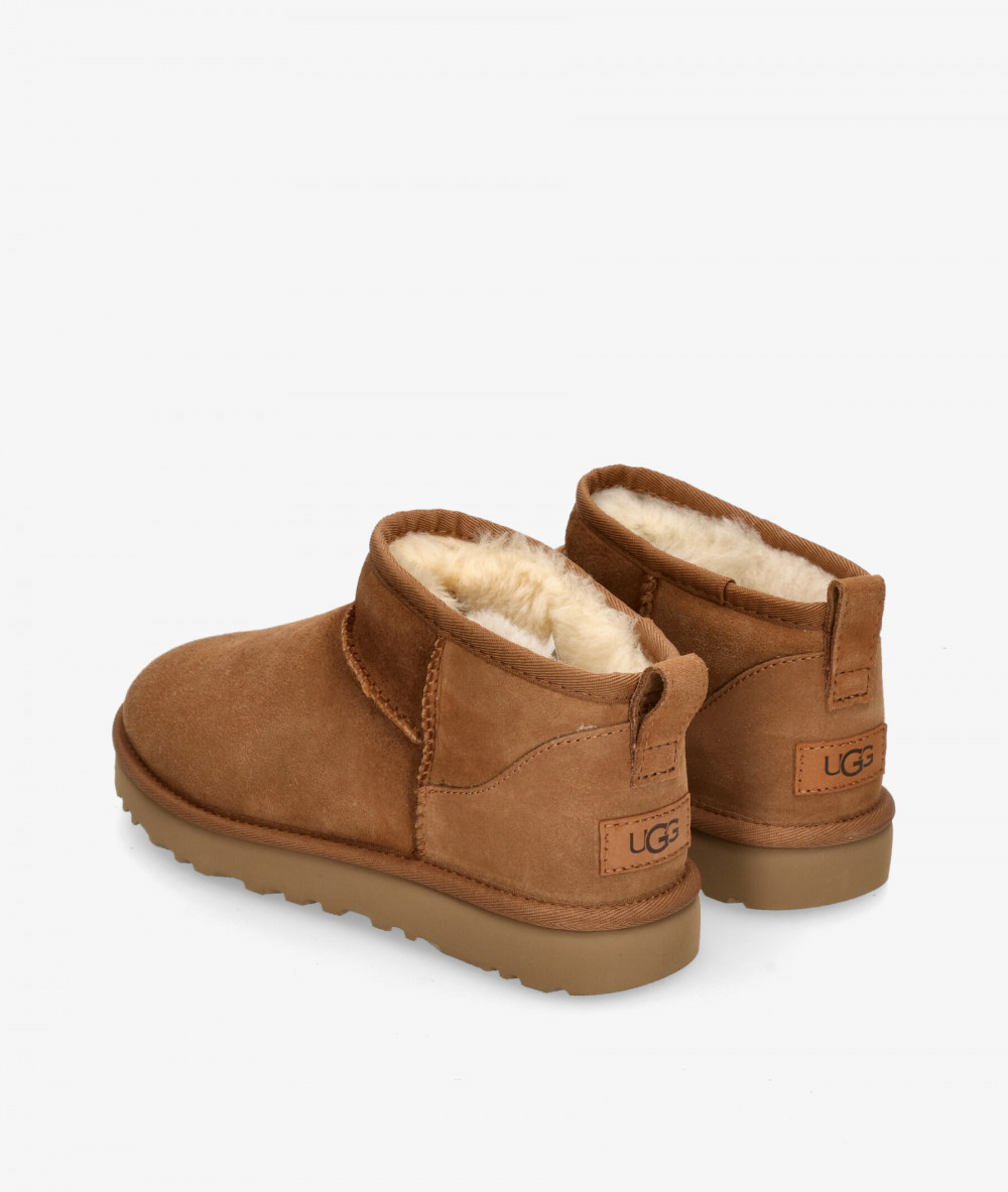 Botines UGG  CLASSIC ULTRA MINI  en cuero Botines UGG  CLASSIC ULTRA MINI  en cuero