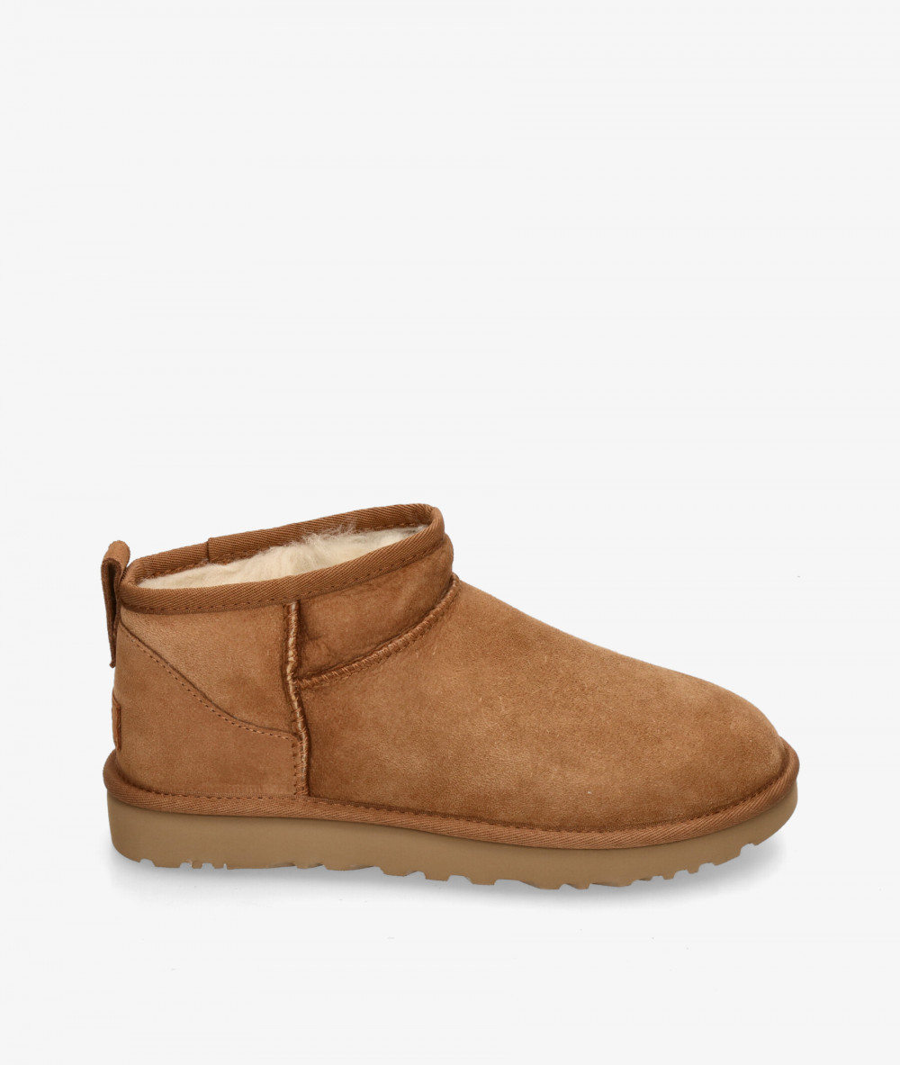 Botines UGG  CLASSIC ULTRA MINI  en cuero Botines UGG  CLASSIC ULTRA MINI  en cuero
