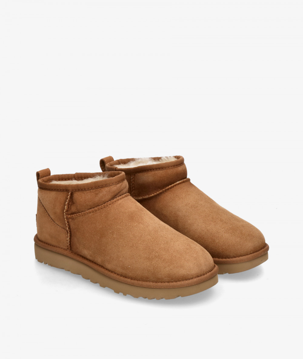 Botines UGG  CLASSIC ULTRA MINI  en cuero Botines UGG  CLASSIC ULTRA MINI  en cuero