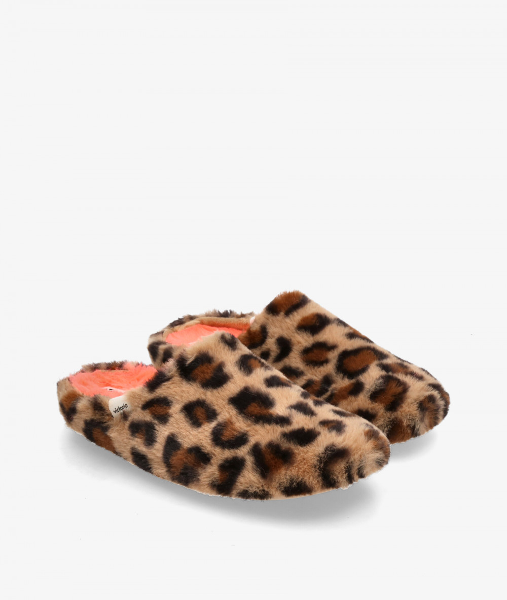 Victoria Slippers  1081124 in leopard print Victoria Slippers  1081124 in leopard print
