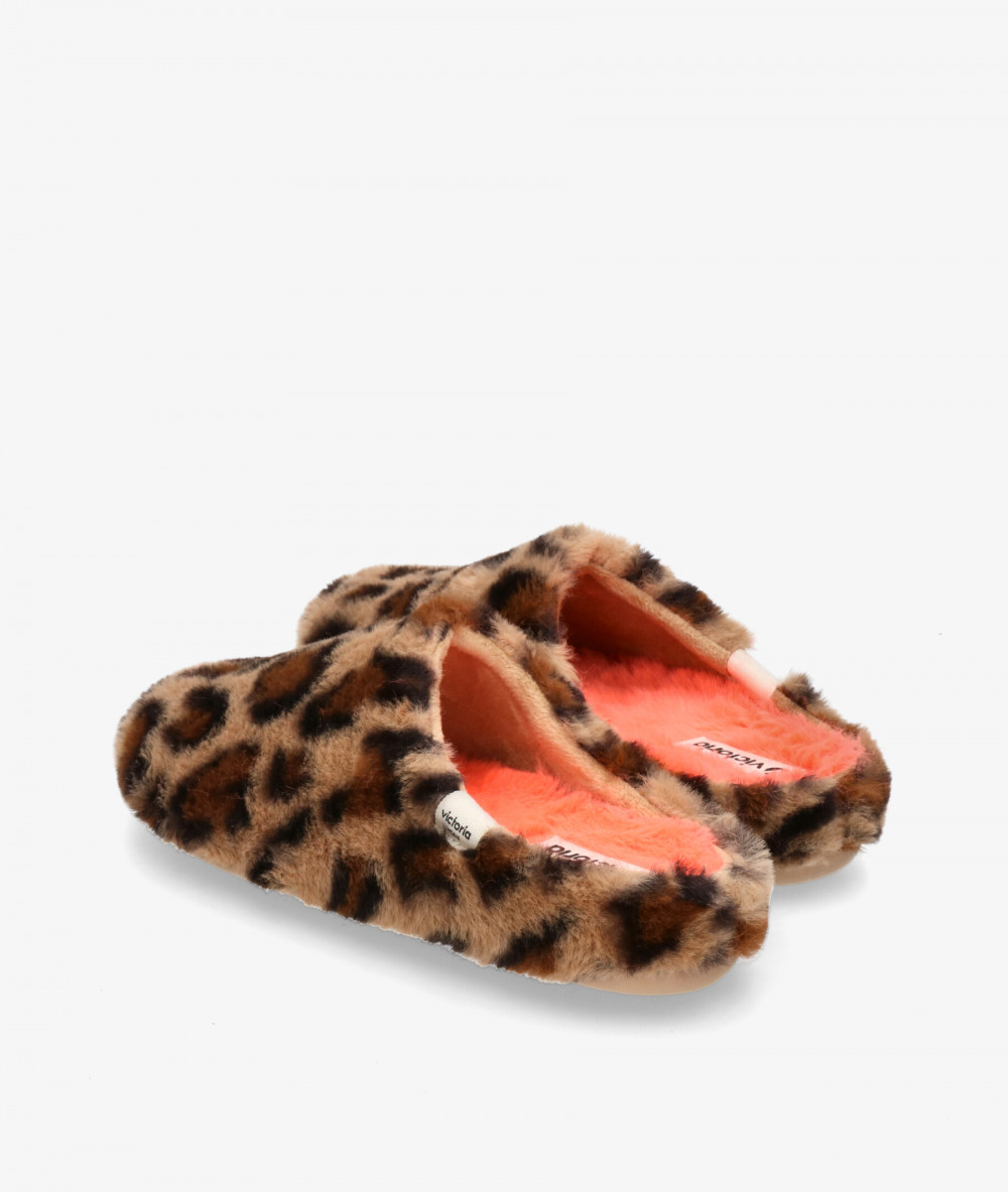 Victoria Slippers  1081124 in leopard print Victoria Slippers  1081124 in leopard print