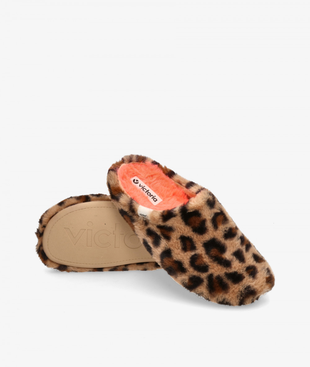 Victoria Slippers  1081124 in leopard print Victoria Slippers  1081124 in leopard print
