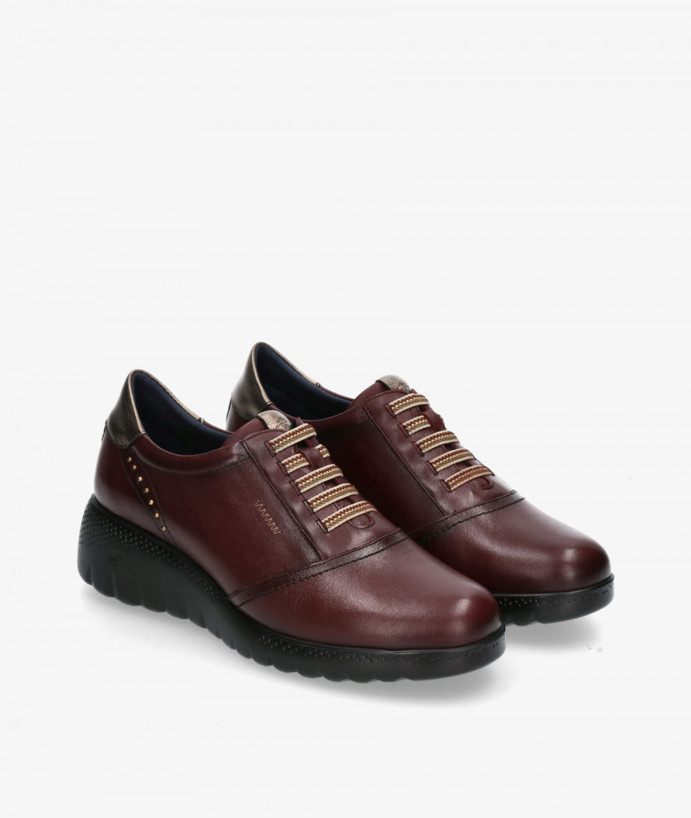 Zapatos confort Fluchos F2096 en burdeos Zapatos confort Fluchos F2096 en burdeos