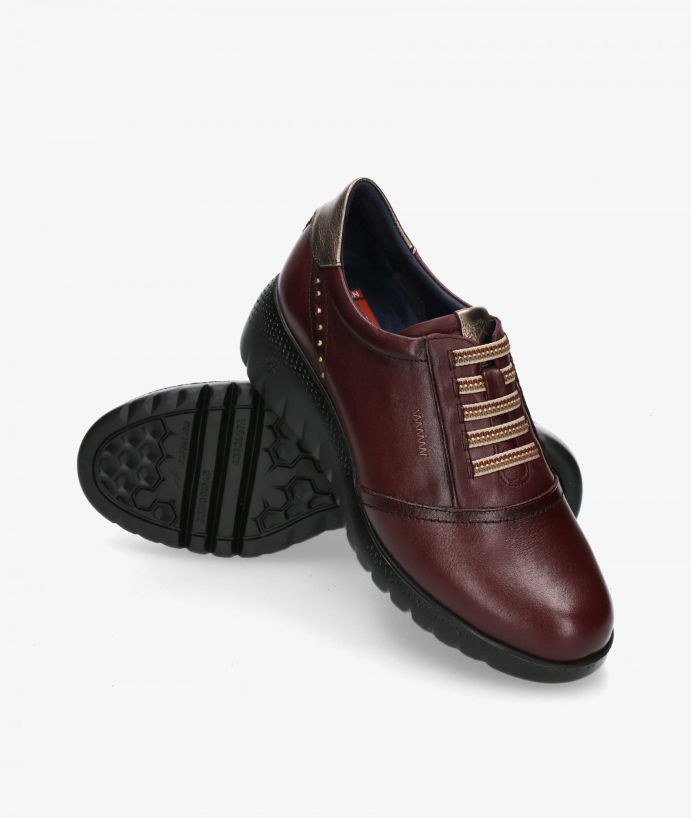 Zapatos confort Fluchos F2096 en burdeos Zapatos confort Fluchos F2096 en burdeos