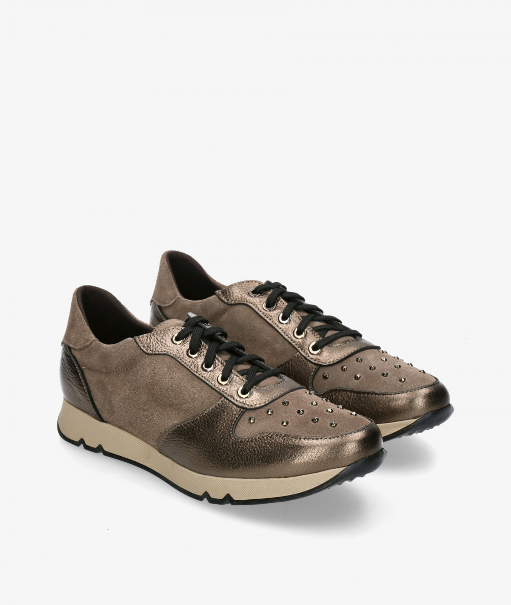 Deportivos bloom&you  UXÍA en taupe metalizado Deportivos bloom&you  UXÍA en taupe metalizado