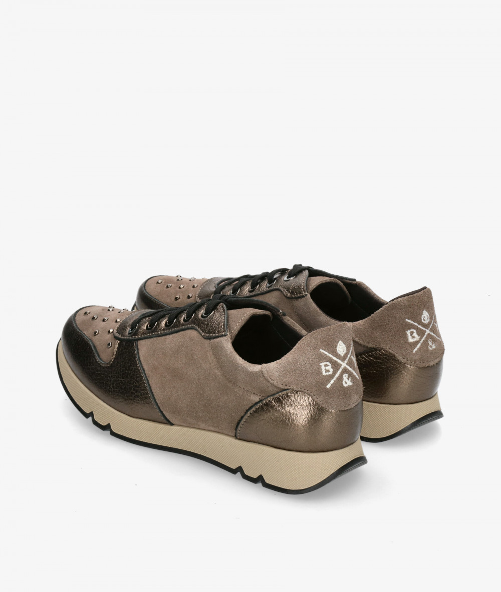 Deportivos bloom&you  UXÍA en taupe metalizado Deportivos bloom&you  UXÍA en taupe metalizado