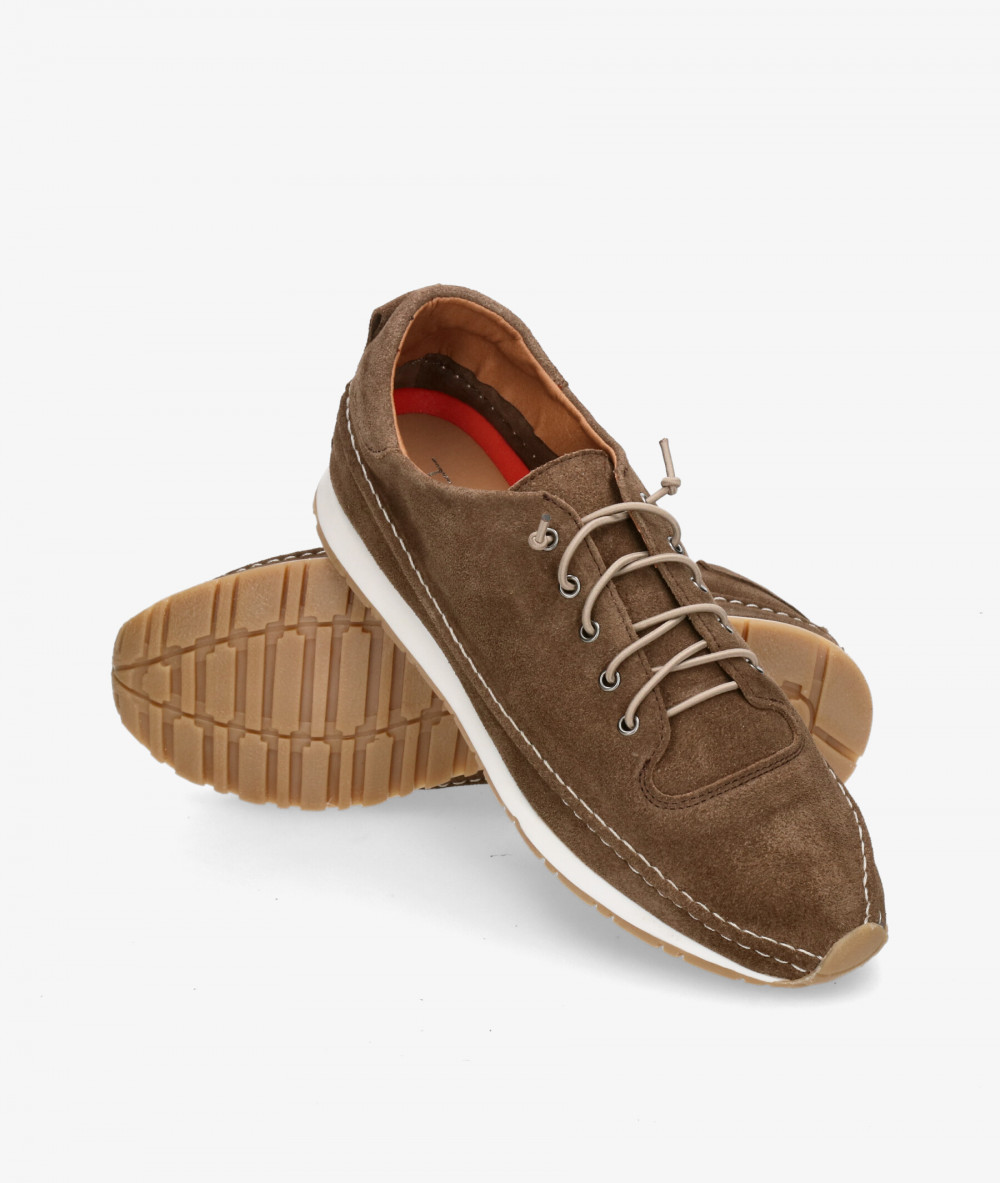 Deportivos pabloochoa.shoes  NOVOA 30 en serraje taupe Deportivos pabloochoa.shoes  NOVOA 30 en serraje taupe