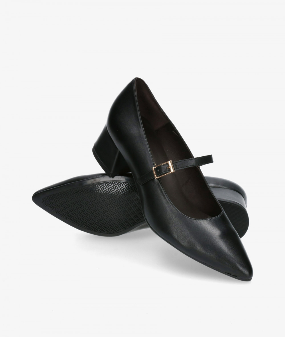 Kénnebec Dress medium heel shoes 965 in black Kénnebec Dress medium heel shoes 965 in black