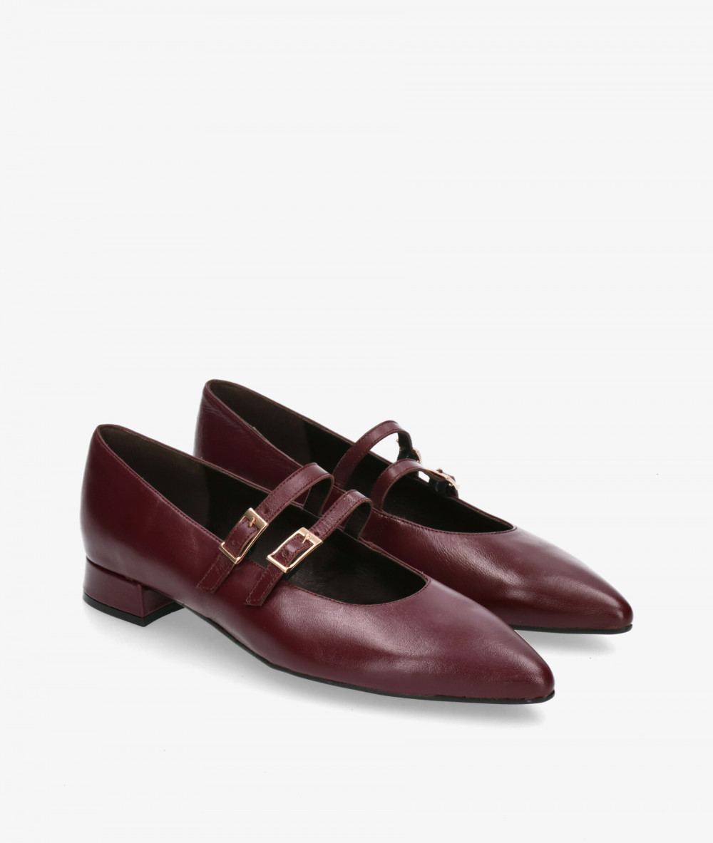 Kénnebec Dress low heel shoes 964 in burgundy Kénnebec Dress low heel shoes 964 in burgundy