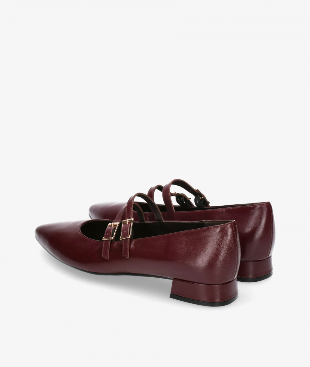 Kénnebec Dress low heel shoes 964 in burgundy Kénnebec Dress low heel shoes 964 in burgundy