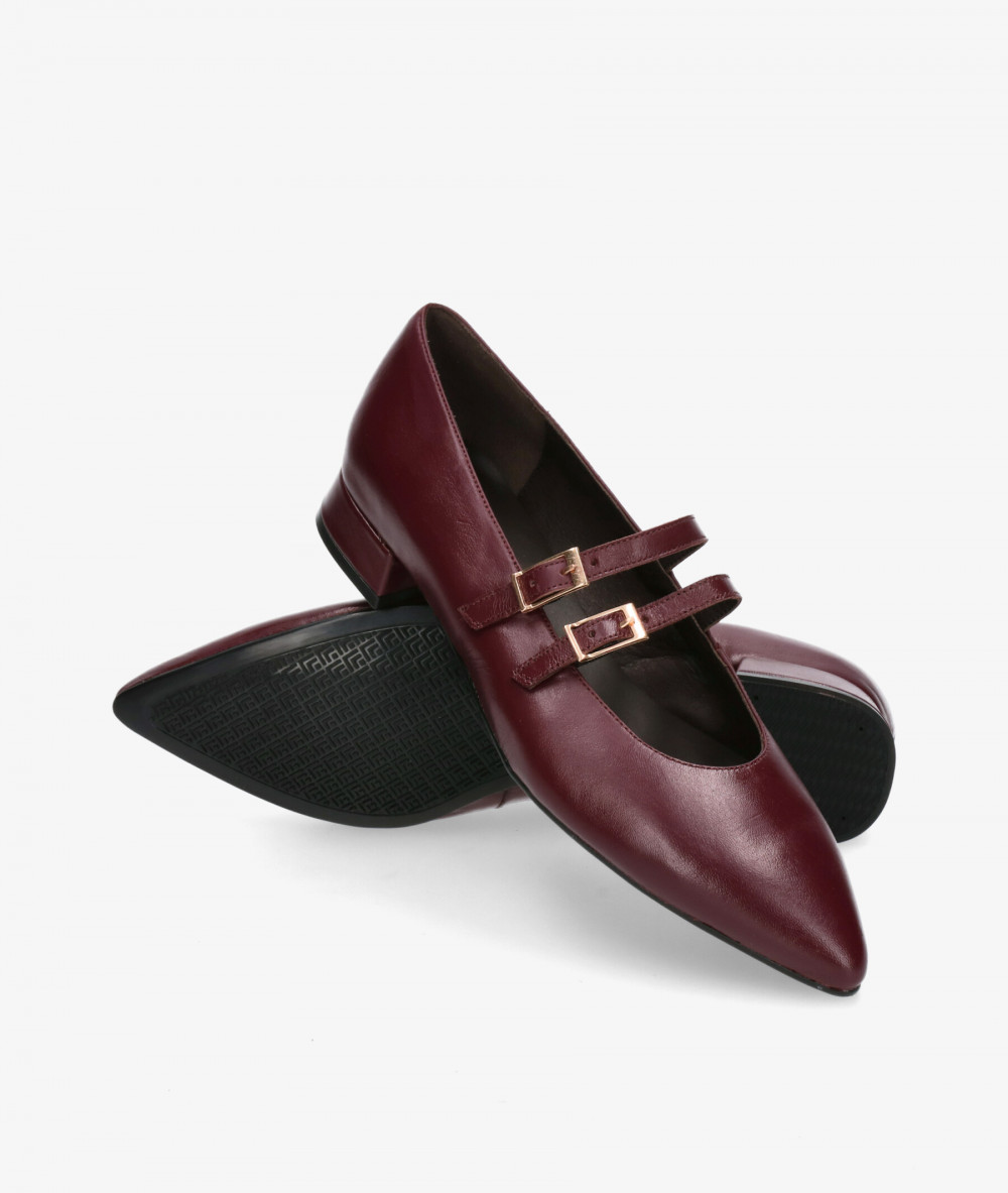 Kénnebec Dress low heel shoes 964 in burgundy Kénnebec Dress low heel shoes 964 in burgundy