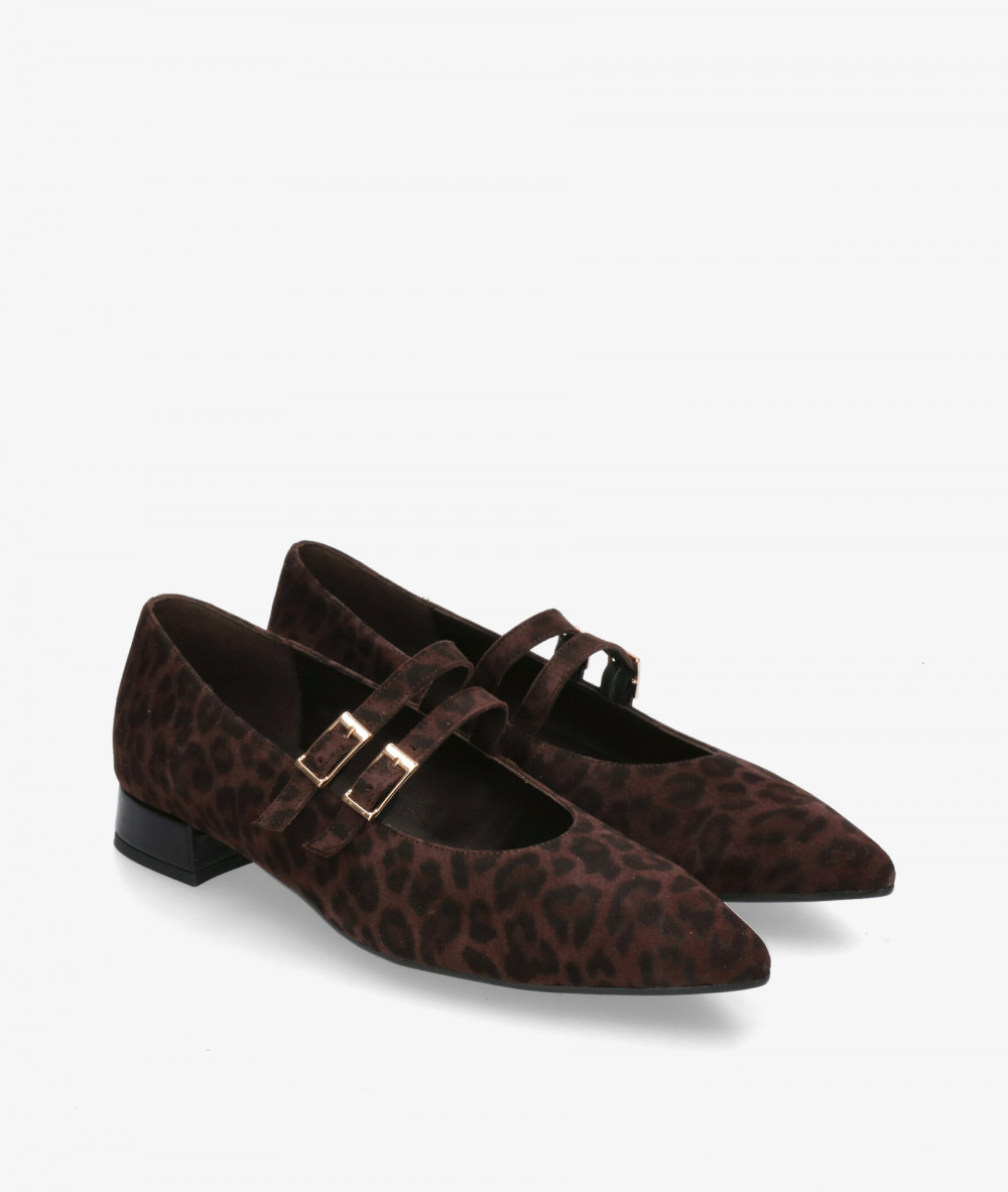 Kénnebec Dress low heel shoes 964 in leopard print Kénnebec Dress low heel shoes 964 in leopard print