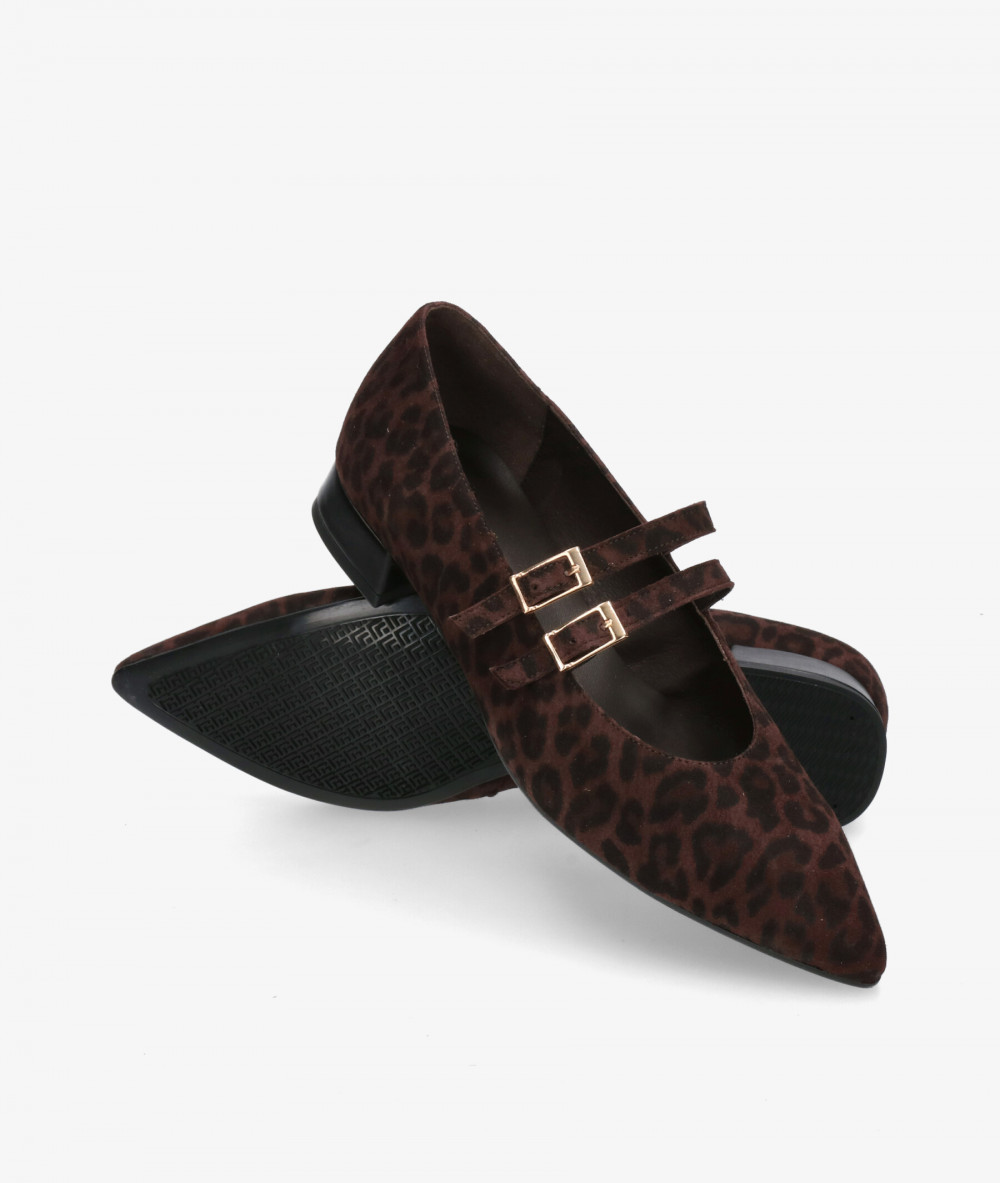 Kénnebec Dress low heel shoes 964 in leopard print Kénnebec Dress low heel shoes 964 in leopard print