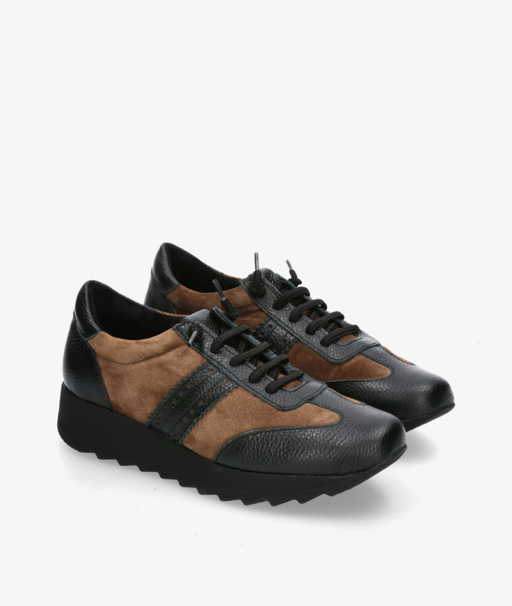 Deportivos pabloochoa.shoes  GEO 20-BANDA PICADA en serraje taupe Deportivos pabloochoa.shoes  GEO 20-BANDA PICADA en serraje taupe
