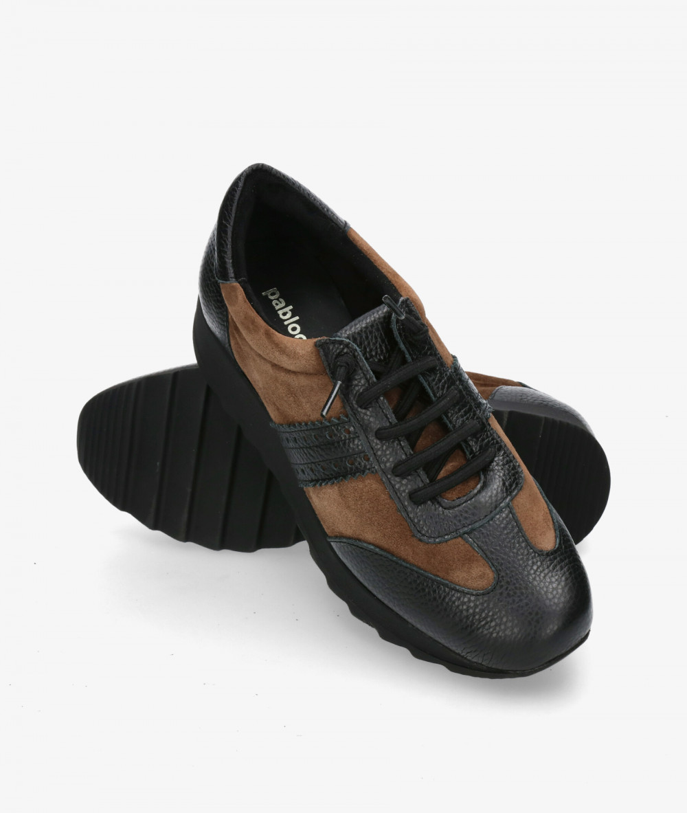 Deportivos pabloochoa.shoes  GEO 20-BANDA PICADA en serraje taupe Deportivos pabloochoa.shoes  GEO 20-BANDA PICADA en serraje taupe