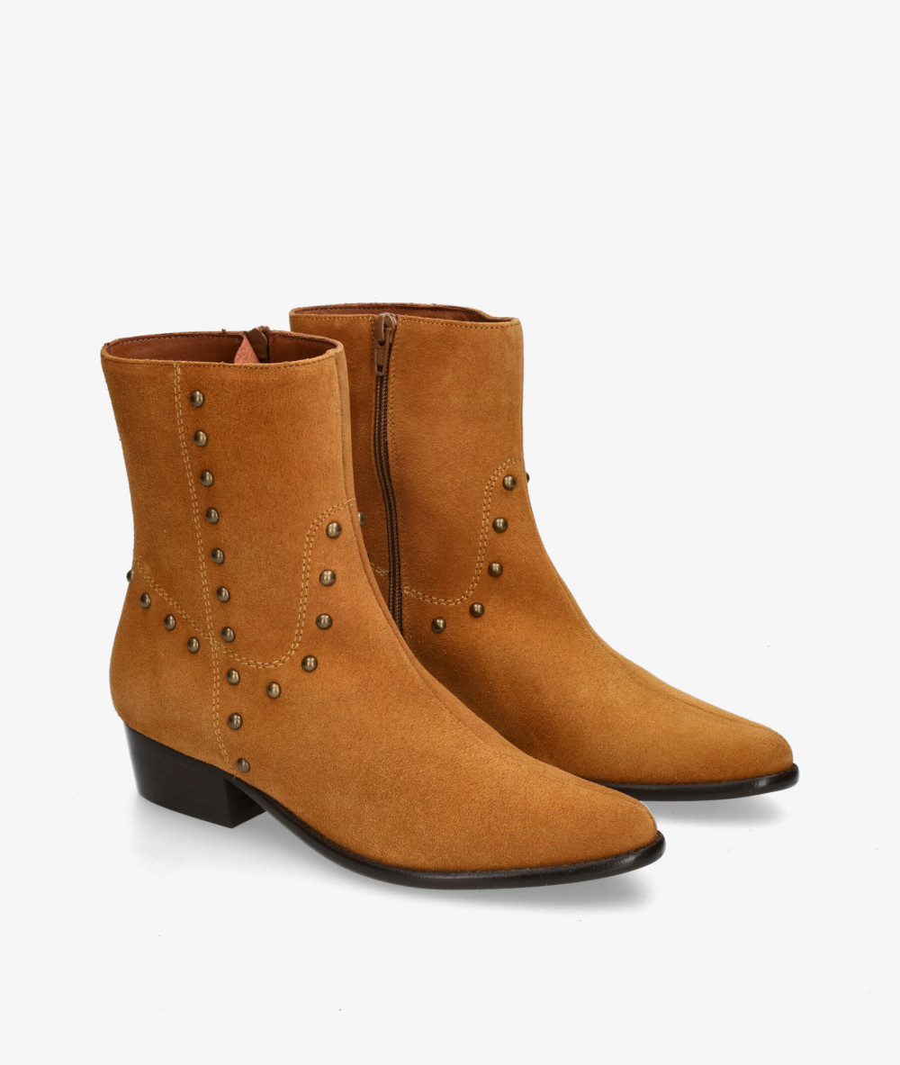 Botines bloom&you ANNIE en serraje camel