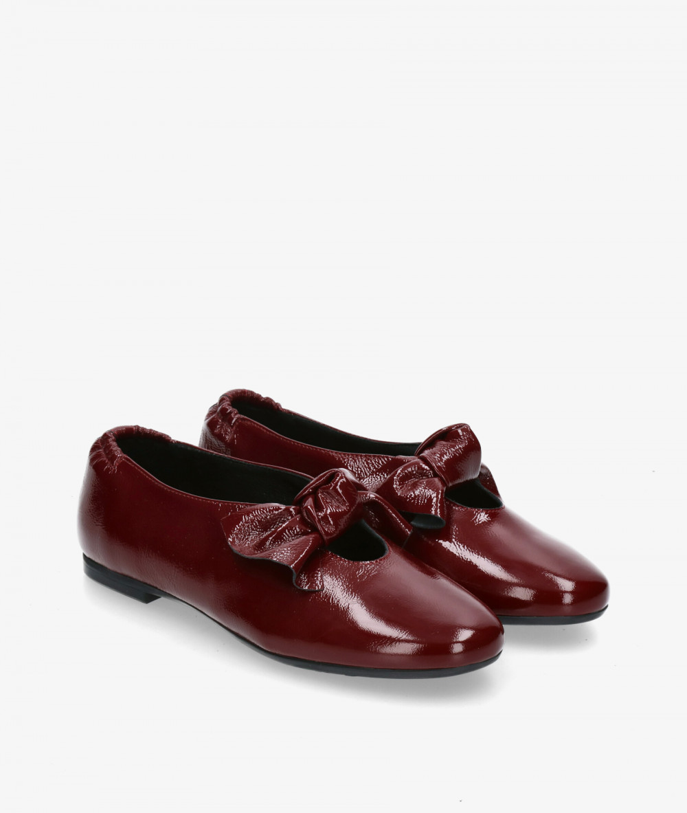 bloom&you Dress low heel shoes PATTY in burgundy patent leather bloom&you Dress low heel shoes PATTY in burgundy patent leather
