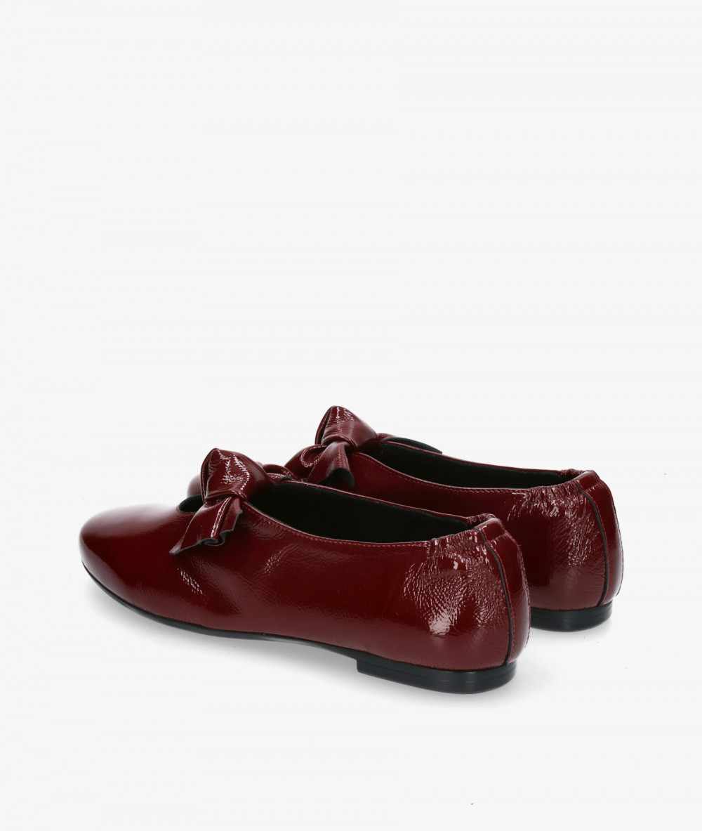 bloom&you Dress low heel shoes PATTY in burgundy patent leather bloom&you Dress low heel shoes PATTY in burgundy patent leather