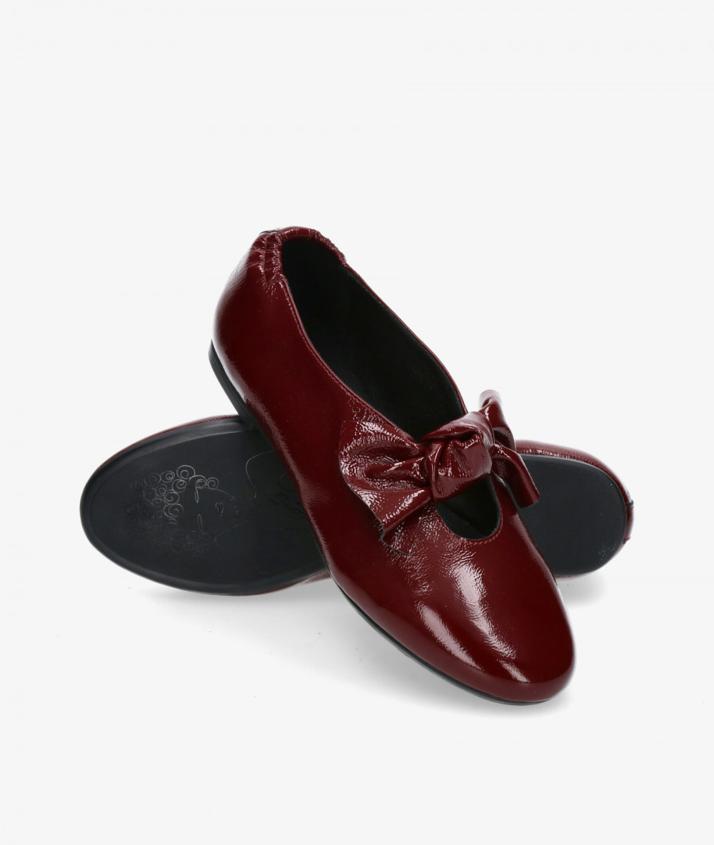 bloom&you Dress low heel shoes PATTY in burgundy patent leather bloom&you Dress low heel shoes PATTY in burgundy patent leather