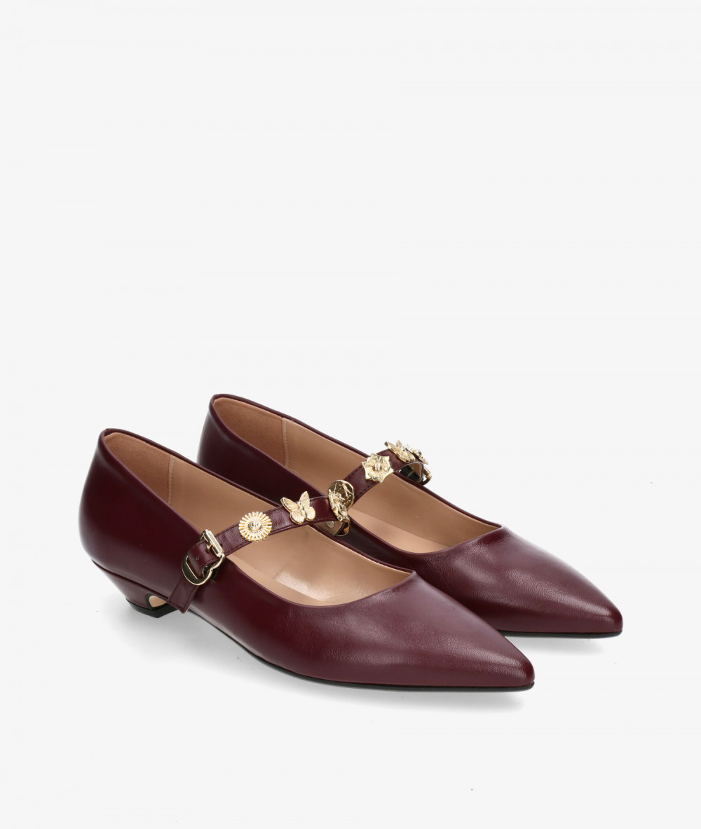 bloom&you Dress low heel shoes FRANCESCA in burgundy bloom&you Dress low heel shoes FRANCESCA in burgundy