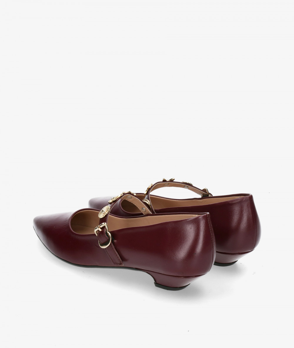 bloom&you Dress low heel shoes FRANCESCA in burgundy bloom&you Dress low heel shoes FRANCESCA in burgundy