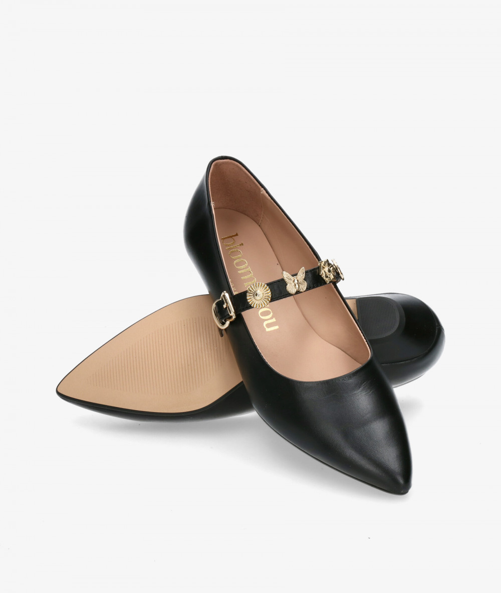 bloom&you Dress low heel shoes FRANCESCA in black bloom&you Dress low heel shoes FRANCESCA in black