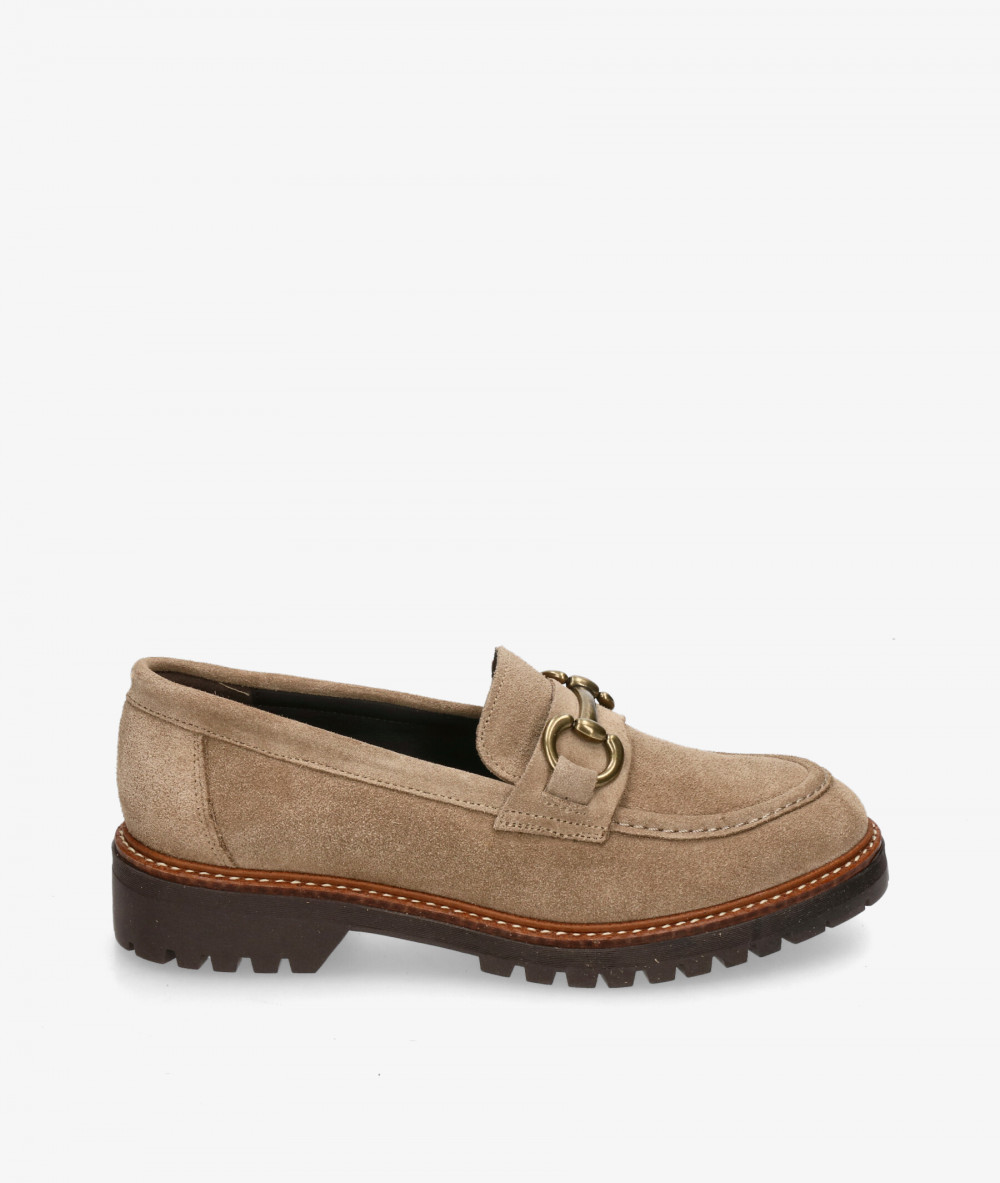 Mocasines bloom&you ALICE  en serraje taupe Mocasines bloom&you ALICE  en serraje taupe