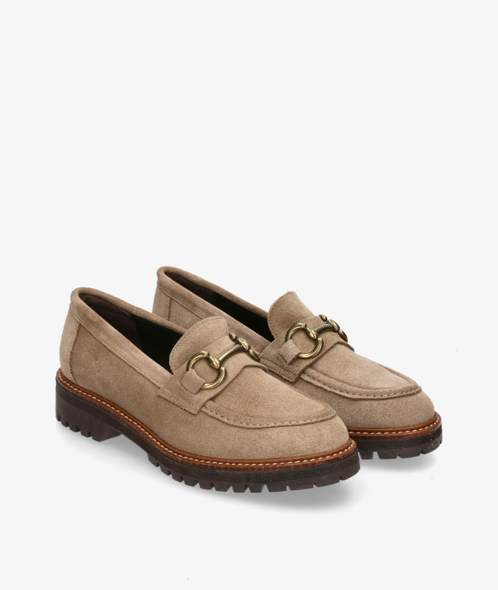 Mocasines bloom&you ALICE  en serraje taupe Mocasines bloom&you ALICE  en serraje taupe