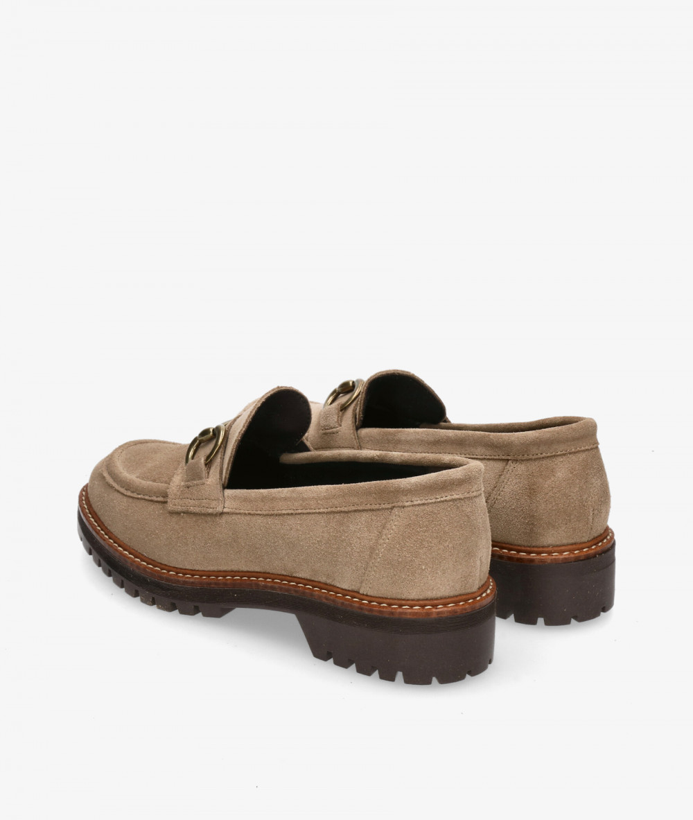 Mocasines bloom&you ALICE  en serraje taupe Mocasines bloom&you ALICE  en serraje taupe